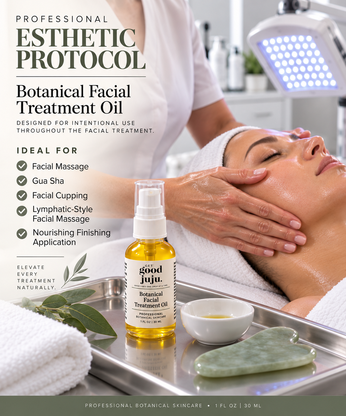 Botanical Facial Treatment Oil New 1 oz. Size